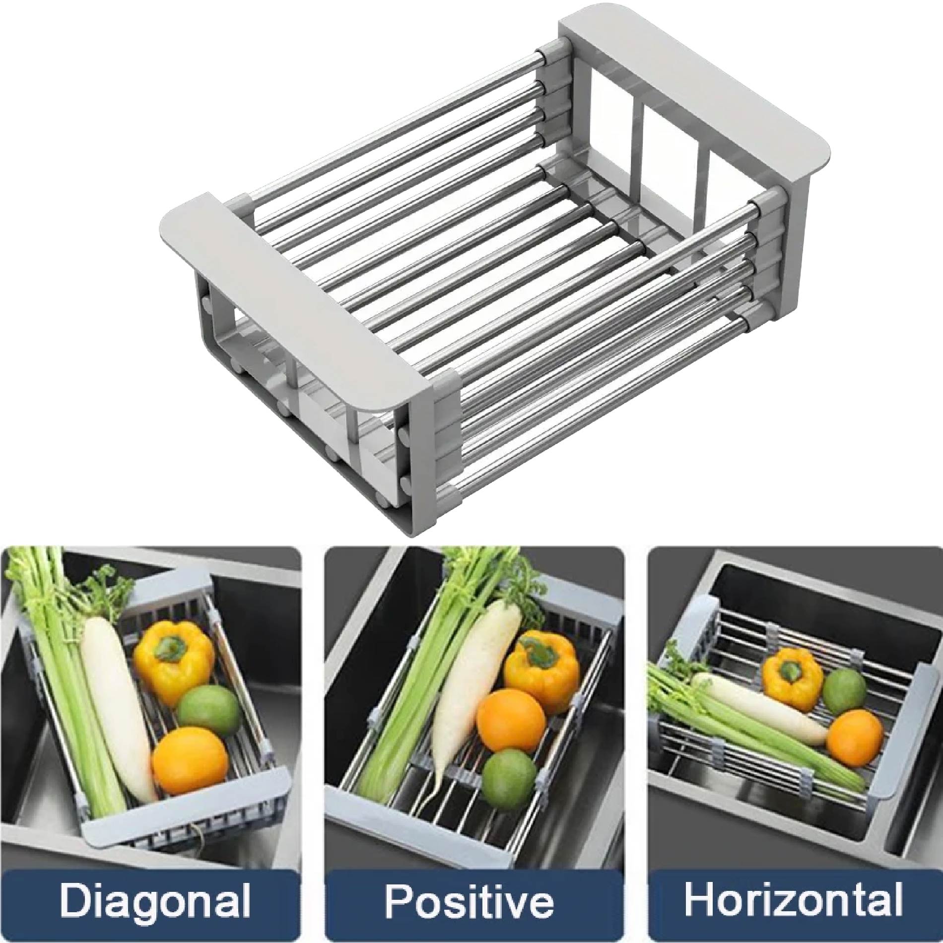 Miniatura 3 de Escurridor Expansible Platos Verduras